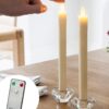 Lot de 8 bougies chandelle led