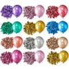 Ballon en latex chromé métallique